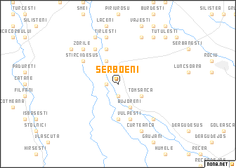 map of Şerboeni