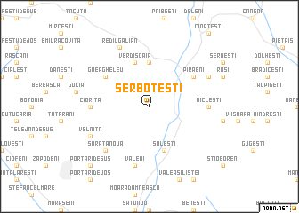 map of Şerboteşti