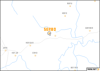 map of Serbo