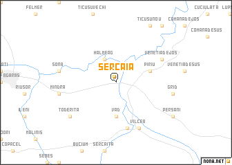 map of Şercaia