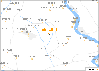 map of Şercani