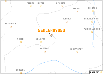 map of Serçekuyusu