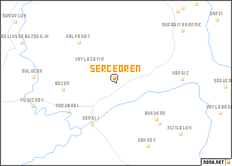 map of Serçeören