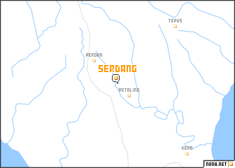 map of Serdang