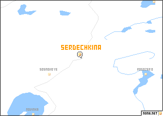 map of Serdechkina