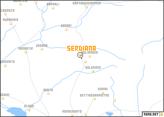 map of Serdiana