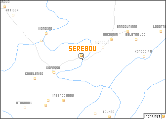 map of Sérébou