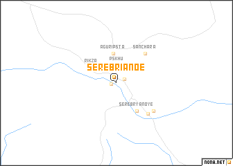 map of Serebrianoe