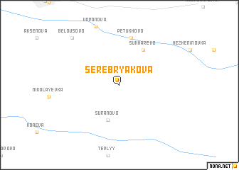 map of Serebryakova