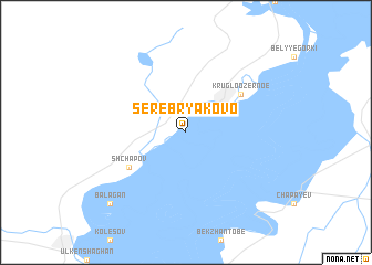 map of Serebryakovo