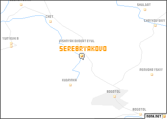 map of Serebryakovo