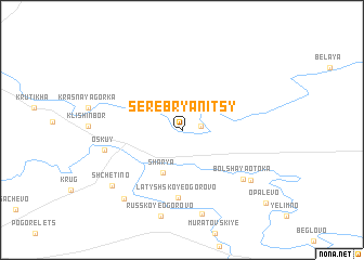 map of Serebryanitsy