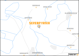 map of Serebryanka