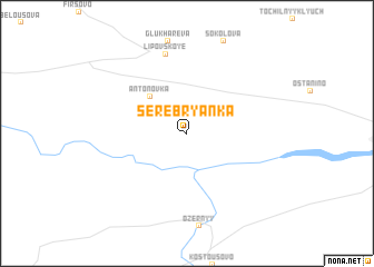 map of Serebryanka