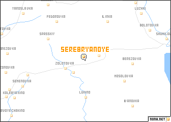 map of Serebryanoye