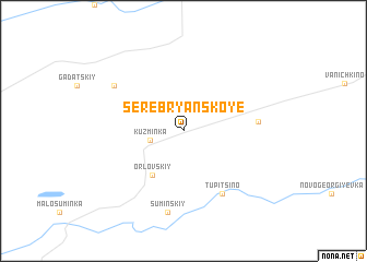 map of Serebryanskoye