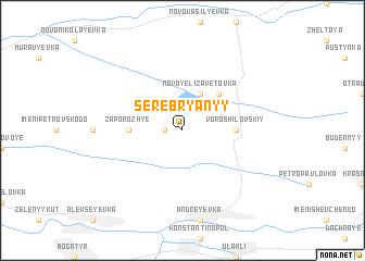 map of Serebryanyy