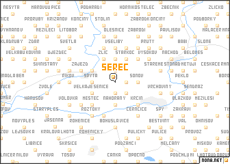 map of Šeřeč