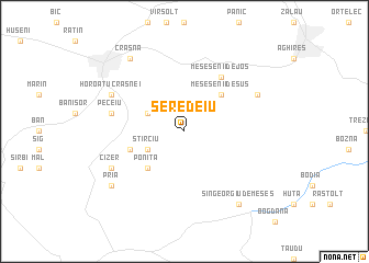 map of Şeredeiu