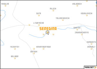 map of Seredina