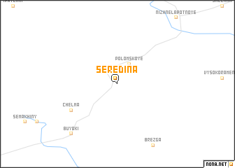 map of Seredina