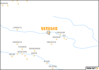 map of Serëdka