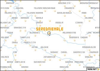 map of Serednie Małe