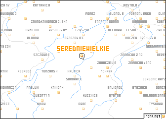 map of Serednie Wielkie