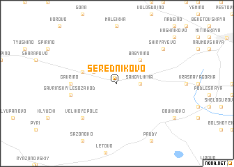 map of Serednikovo