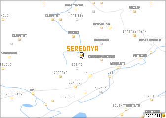 map of Serednya