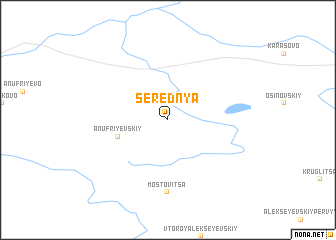 map of Serednya