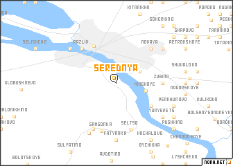 map of Serednya