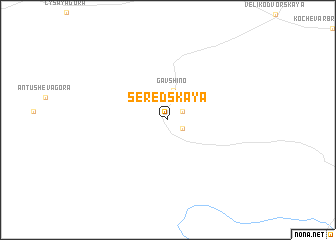 map of Seredskaya