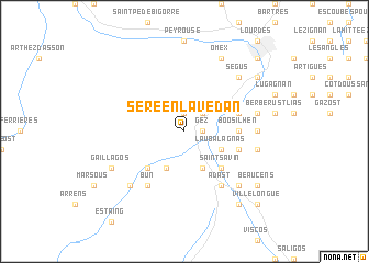 map of Sère-en-Lavedan