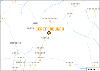 map of Séréfédougou