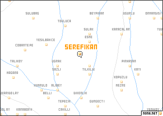 map of Şerefikan