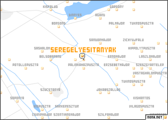 map of Seregélyesi Tanyák