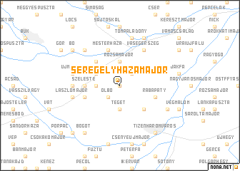 map of Seregélyházamajor