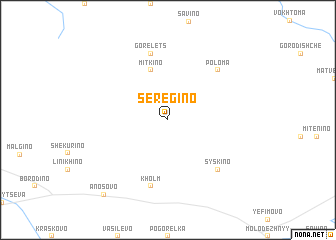 map of Serëgino
