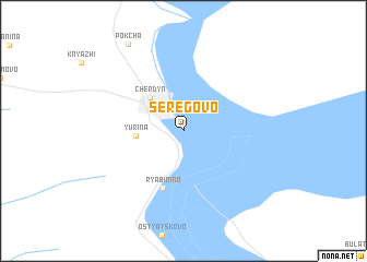 map of Serëgovo