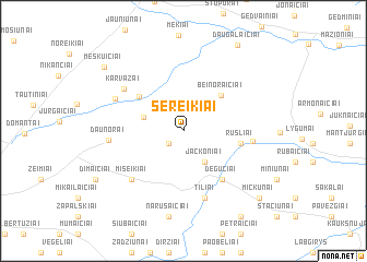 map of Sereikiai