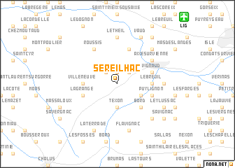 map of Séreilhac