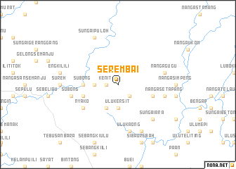 map of Serembai