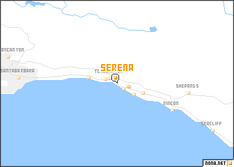 map of Serena