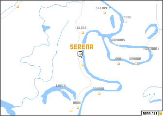 map of Serena