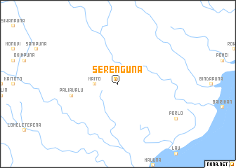 map of Serenguna