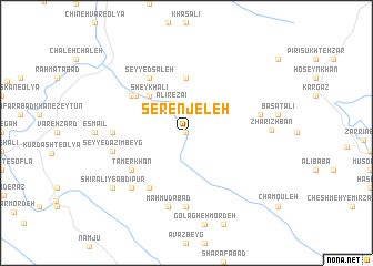 map of Serenjeleh