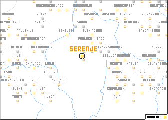 map of Serenje