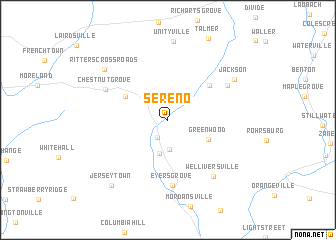 map of Sereno