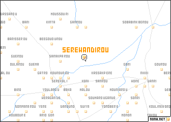 map of Séré-Wandirou